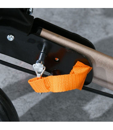 4 Wheel Rollator Walker with Seat Adjustable Mobility Walker with Bag, Gold Tone