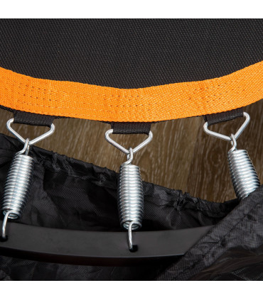 40" Foldable Mini Fitness Trampoline Rebounder Adjustable Foam Handle HOMCOM