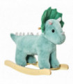 Kids Ride-On Rocking Horse Triceratops-shaped Toy for 36-72 Months