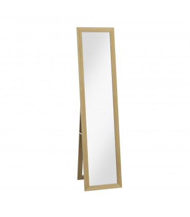 HOMCOM Full Length Mirror, Farmhouse Wall Mirror, Hanging & Freestanding