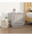 vidaXL Bedside Cabinet Grey Sonoma 44x35x45 cm Engineered Wood