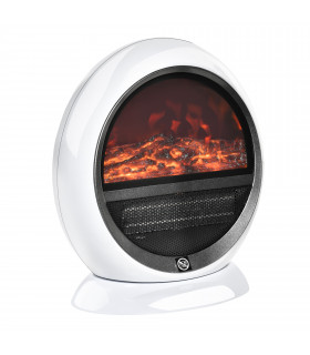 Free standing Electric Fireplace Flame Effect Rotatable Overheating Protection
