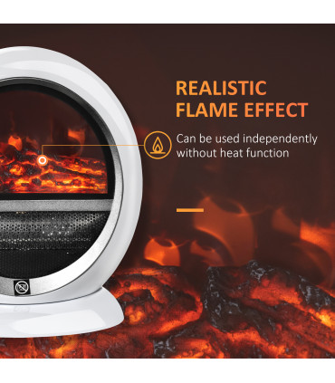 Free standing Electric Fireplace Flame Effect Rotatable Overheating Protection