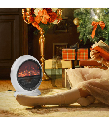 Free standing Electric Fireplace Flame Effect Rotatable Overheating Protection