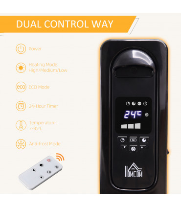 2720W Digital Oil Filled Radiator Portable Electric Heater with LED Display