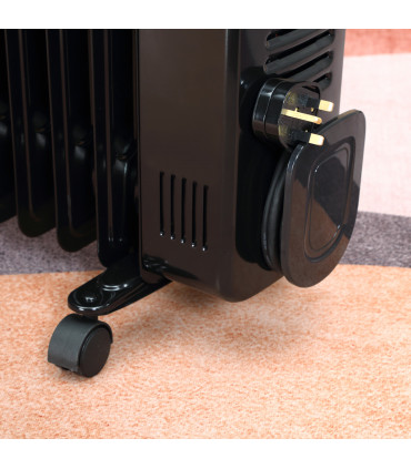 2720W Digital Oil Filled Radiator Portable Electric Heater with LED Display