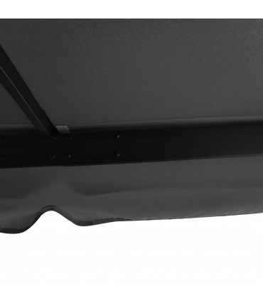 3 x 3m Gazebo Canopy 2 Tier Roof, Mosquito Net, Aluminum, Dark Grey