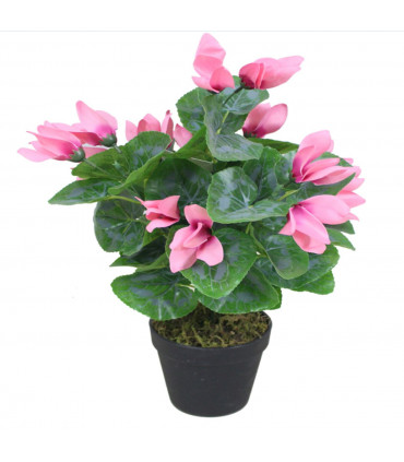 38cm Artificial Cylamen Plant Pink