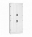 4-Door Kitchen Cabinet, ShelvesWhite