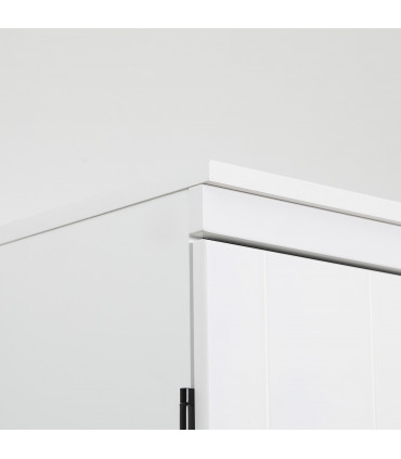 4-Door Kitchen Cabinet, ShelvesWhite