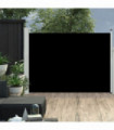 Patio Retractable Side Awning 100x500 cm Black