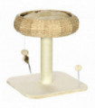 Cat Tree Beige 51cm Kitty Activity Centre with Top Bed, Sisal Scratching Post