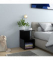 Bedside Cabinet Black 35x35x55 cm Engineered Wood