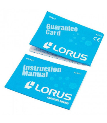 Lorus Mens Dual Time Black Strap Watch - R2389GX9