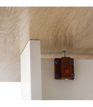 Drop Leaf Table Folding Dining Space Saving-Oak White Colour