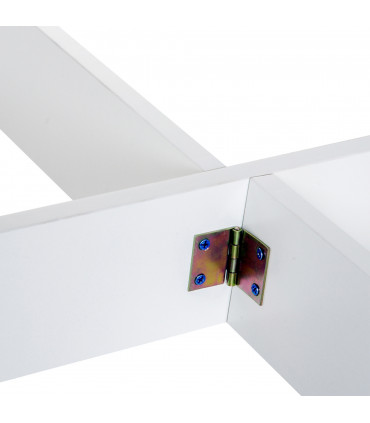 Drop Leaf Table Folding Dining Space Saving-Oak White Colour