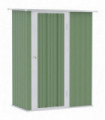 Garden Storage Shed, Sloped Roof, Lockable Door Green, 142x84x189cm