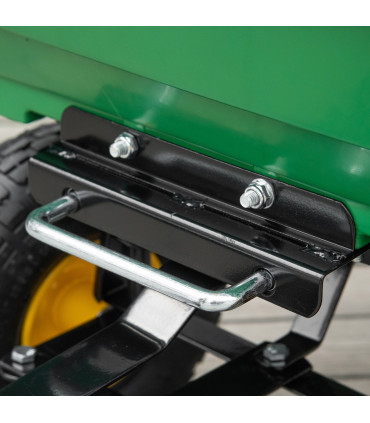 75L Garden Cart Heavy Duty 4 Wheel TWheelbarrow Green 75L