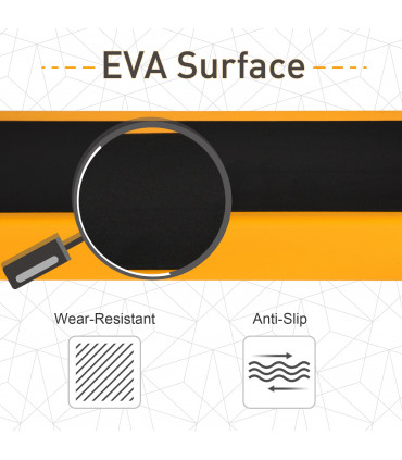 Steel Non-Slip 2-Peice Saw Horse Black/Yellow