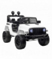 12V Kids Electric Ride On Car Truck Off-road Toy Remote Control White HOMCOM