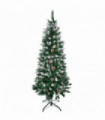 5' Snow Artificial Christmas Tree Holiday Home Decor with Pine Cones