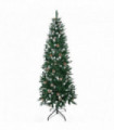 6' Snow Artificial Christmas Tree Holiday Home Decor with Pine Cones