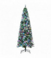 7FT Prelit Artificial Xmas Tree Holiday D��cor  350 Colourful LED Light