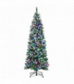 6FTPrelit Artificial Xmas Tree Holiday D��cor w/ 300 Colourful LED Light