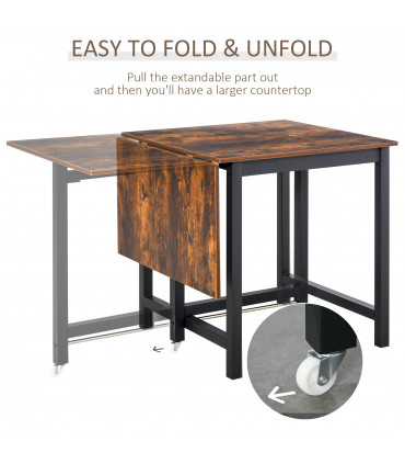 Drop Leaf Kitchen Foldable Table Folding Table Foldable for Dining Room