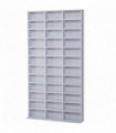 HOMCOM CD DVD Media Storage Shelves Display Shelf Racks Wooden Frame White
