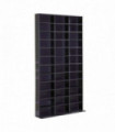HOMCOM CD DVD Media Storage Shelves Display Shelf Racks Wooden Frame Black