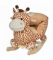 Baby Rocking Horse Kids Ride on Giraffe Plush Toy W/ 32 Song Seat Belt
