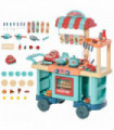 50 Pcs Kids Kitchen Play set Pretend Trolley Cart Toys for Age 3-6