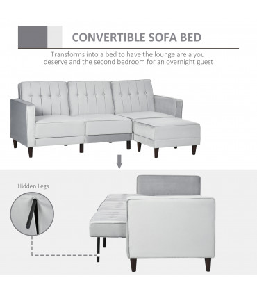 HOMCOM TV Cabinet, TV Console Unit 2 Foldable Linen Drawers, Rustic Brown