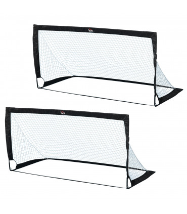 Football Goal Folding Outdoor with All Weather Net Kids Adults 6'x3' HOMCOM