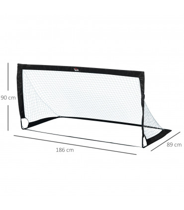 Football Goal Folding Outdoor with All Weather Net Kids Adults 6'x3' HOMCOM