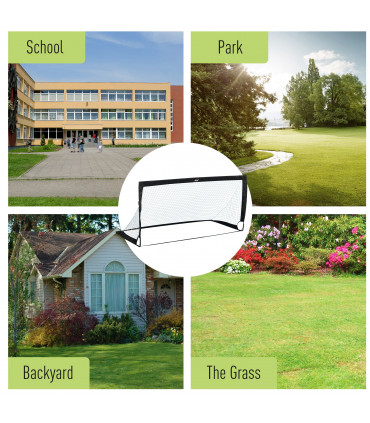 Football Goal Folding Outdoor with All Weather Net Kids Adults 6'x3' HOMCOM