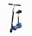 Kids Foldable Electric Powered Scooters 120W Toy Brake Kickstand Blue HOMCOM