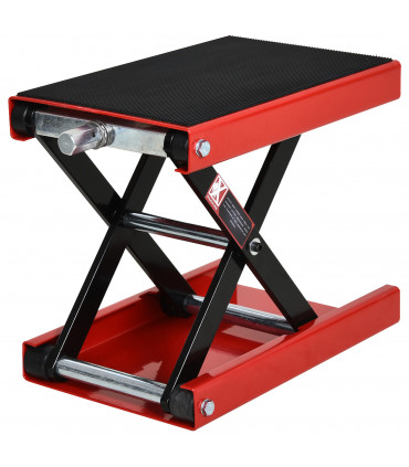 500KG Steel Motorbike Repair Lift X Frame Adjustment Jack Rubber Top Durhand