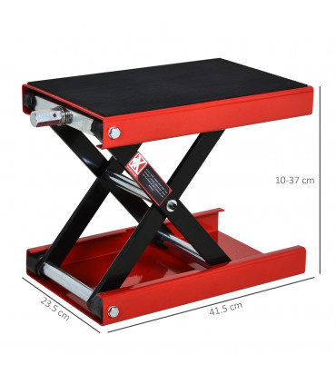 500KG Steel Motorbike Repair Lift X Frame Adjustment Jack Rubber Top Durhand