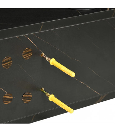 Floating TV Unit Stand Wall Mount Media Console with Storage Shelf, Black