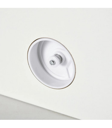 Floating TV Unit Stand Wall Mount Media Console with Storage Shelf, White