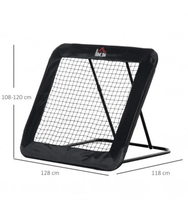 Football Training Net Training Rebounder Net w/ Adjustable Angles - Black