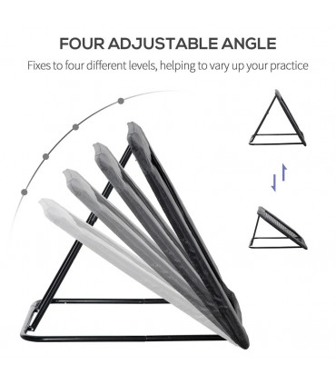 Football Training Net Training Rebounder Net w/ Adjustable Angles - Black