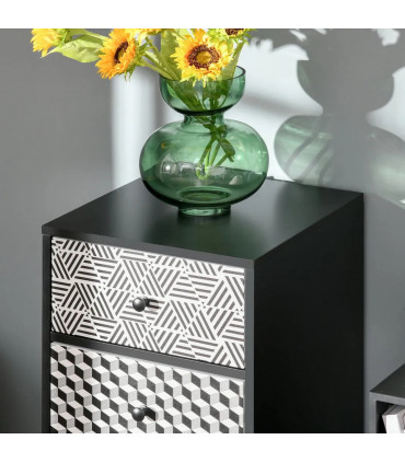 Chest of Drawers, 5 Drawer Dresser, Wooden Storage Cabinet Bedroom, Living Room