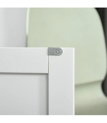 Kitchen Island Utility Cart, with 2 Storage Drawers Cabinets Dining Room White