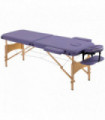 Portable Massage Bed Folding Spa Beauty Massage Table with 2 Sections Purple