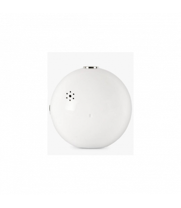 Acctim Elana White Non-Ticking Sweep Analogue Alarm Clock 15762