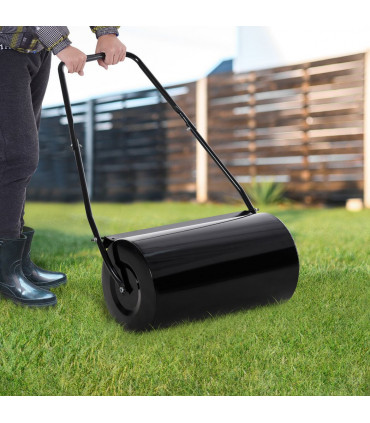 DURHAND Heavy Duty Garden Lawn Roller Push Tow Water Sand Filled 46L Equipment