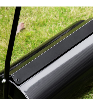 DURHAND Heavy Duty Garden Lawn Roller Push Tow Water Sand Filled 46L Equipment